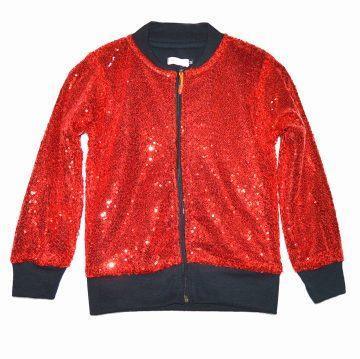 RED SEQUIN JACKET