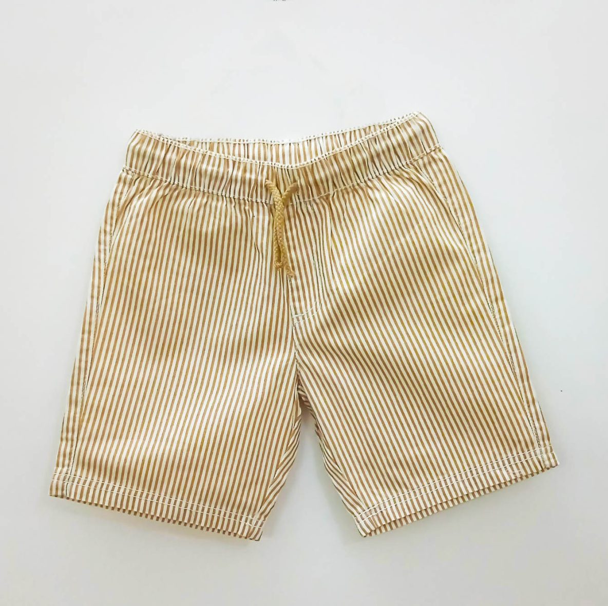 Brown Lining Cotton Shorts