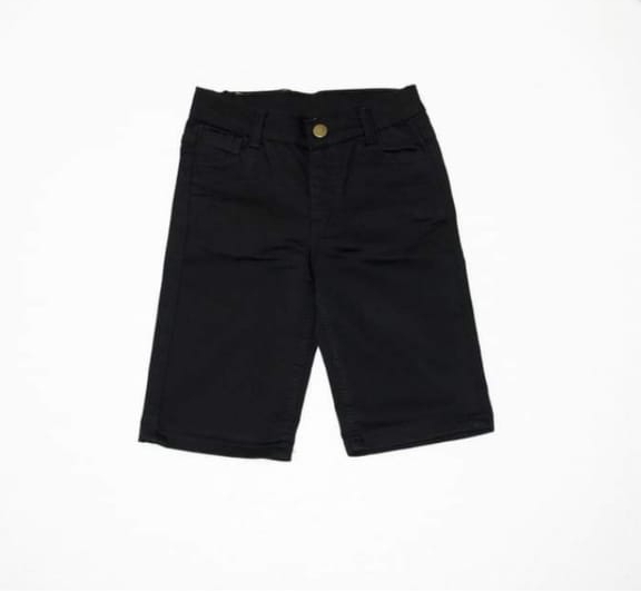 Soft Denim Black Shorts