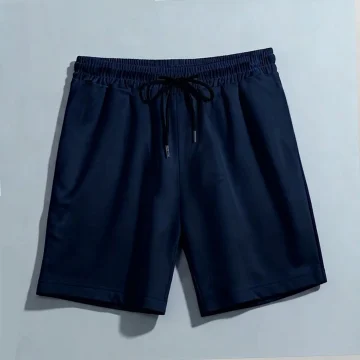Navy Blue Terry Shorts